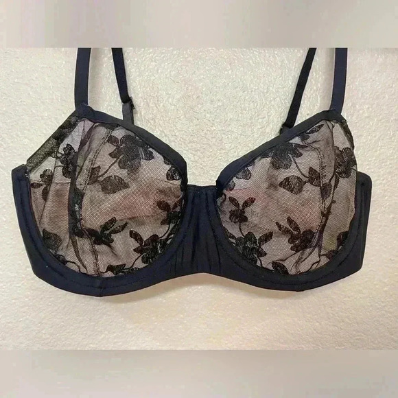 Felina Women's Sabrina Floral Plunge Contour Bra Size 34 C - Picture 8 of 8